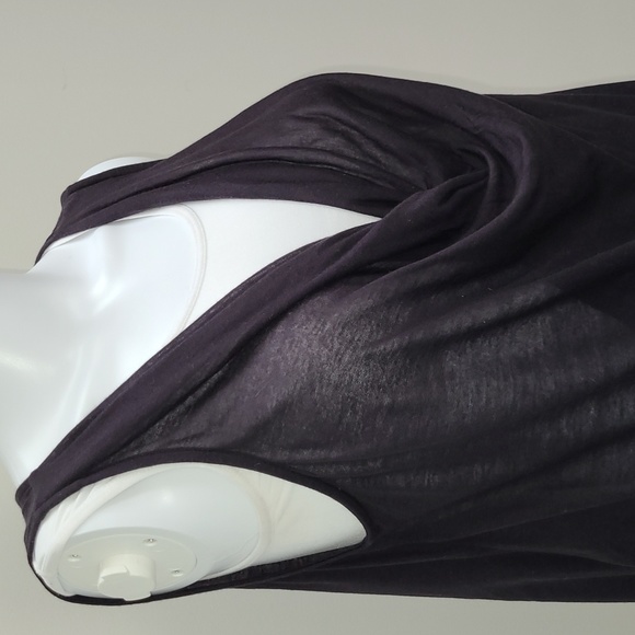 NWOT Three Dots Sheer Drape Top - Picture 3 of 11